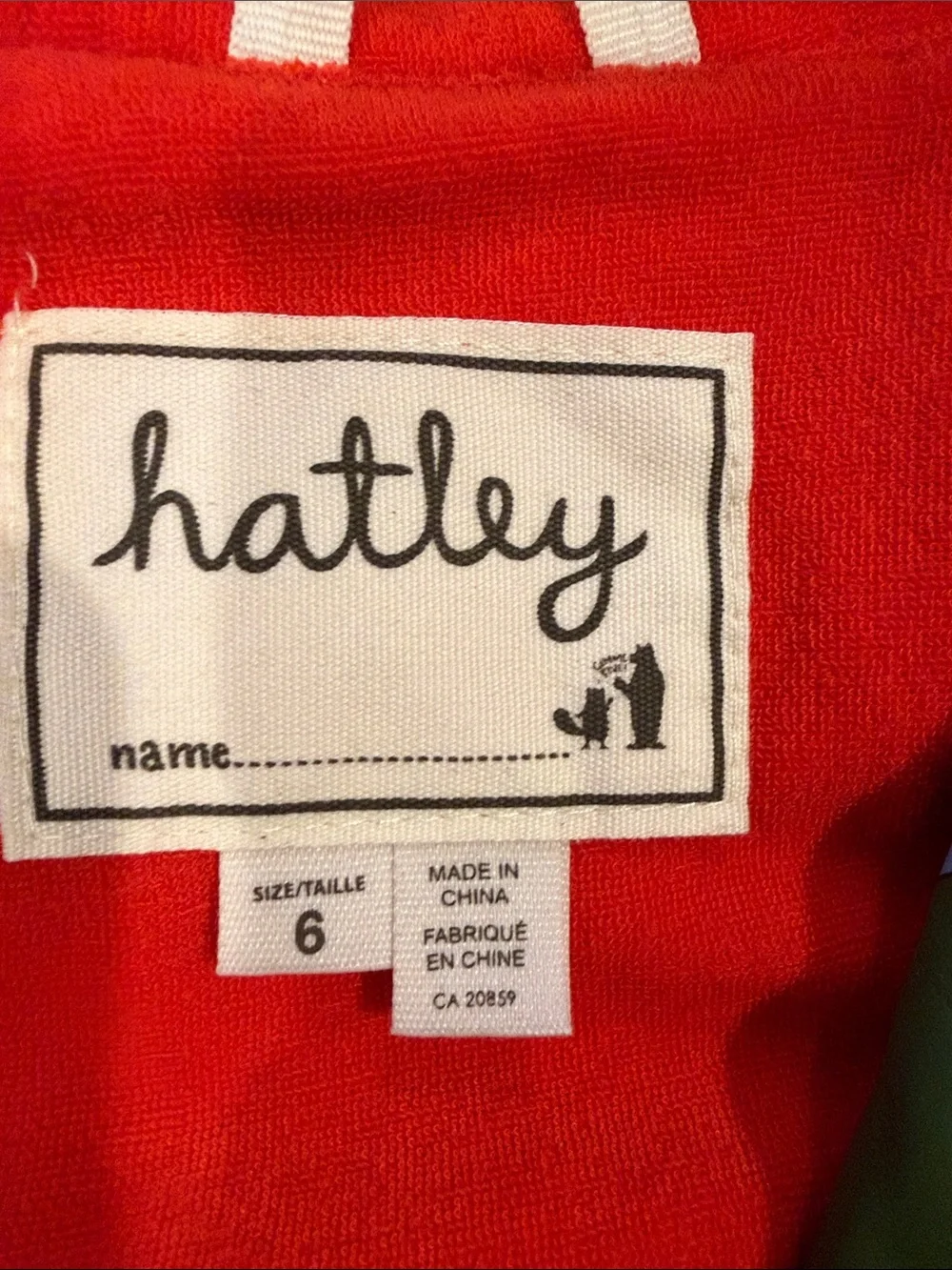 Hatley Green Bug-Print Raincoat with Bright Red Lining